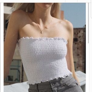 Nwot Brandy Melville scrunch tube top